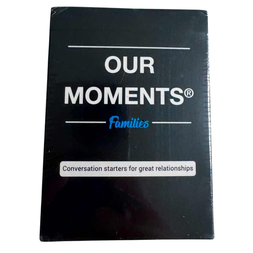 OUR MOMENTS Families 100 Conversation Starter Cards game NIB